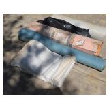 Shower Liner, Plastic Barrier, Sand Bags +