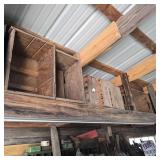 Lot of Wood Boxes / Crates Above