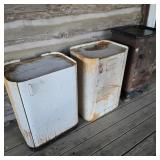 Lot of Three Retro Metal Roaster Cabinets