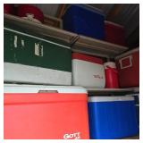 Lot of Coolers in Storage
