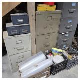 File Cabinets, Crates, & Contents Lot