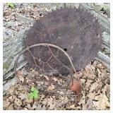 Saw Blade & Old Basketball Hoop