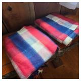 Pair of Vintage Plaid Blankets