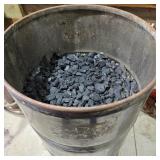 Metal Drum of Anthracite Coal