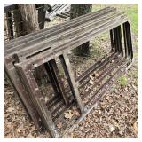 Stack of Seven 31" x 77" Steel Frames