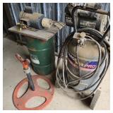 Motor, Compressor Project, & Ridgid Pipe Support