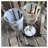 Electrolysis Buckets w/ Iron & Cord