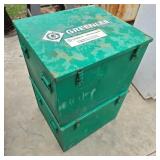 Pair of Greenlee1723 Metal Storage Boxes