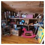 Large Lot of Blocks, Toys, & Vintage Games