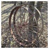 Pair of 44" Iron Wheels