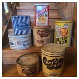 Vintage Biscuit & Potato Chip Tins