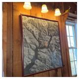 Black & White Framed Beaver Lake Photo