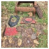 Lot of Antique Stove Parts