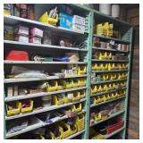 Contents of 2 Shelves: Hardware, Tools, Staples