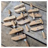Set of 6 Jorgensen 4" Wood Clamps
