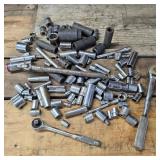 Lot of Assorted Metric Sockets w/ Ratchets