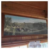 24" x 56" Panoramic Farm Scene