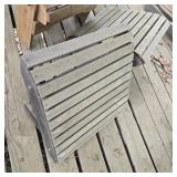 Wood Chair w/ Stools