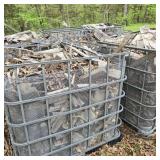 Lot of 8 IBC Totes of Kindling