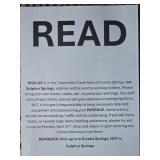READ - Pick-Up Notice / Instructions - READ