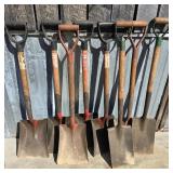 Lot of 8 D-Handled Spades