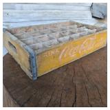 Antique Yellow Coca-Cola Crate