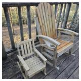 Weathered Rocking Chairs
