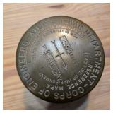 U.S. Army Engineer Corps. Brass Survey Marker