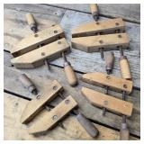 Jorgensen 6" & 8" Wood Clamp Lot of 4