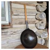 14" Steel Wok w/ Wood Handle