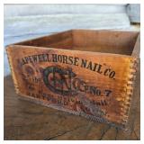 Capewell Horse Nail Co. 25 lb. Wood Shipping Crate