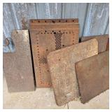 Lot of Steel Plate on Front Porch