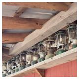 Row of Vintage Coleman Lanterns (Right)