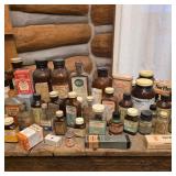 Lot of Antique Pharmaceutical Bottles