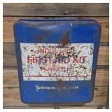 Vintage First Aid Kits w/ Medicine Cabinet