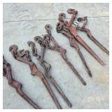 Lot of 7 Chain Binders