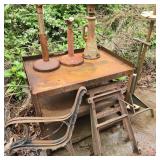 Work Table & Contents w/ Bench Ends & Table Base