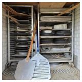 Left Side of Pizza Oven: Large Lot of Baking