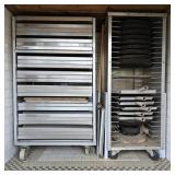 Right of Pizza Oven: Large Lot of Bakeware