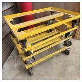 4 Yellow Metal Dollies