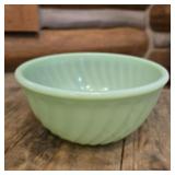 Fire King Jadeite 7" Swirl Bowl