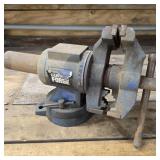 Central Forge 5" Bench Vise in Back Room