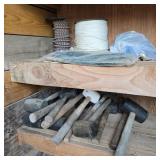 Rubber Hammers & Cord / Air Hose Lot