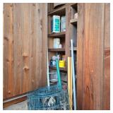 Contents of Corner w/ Fence Roll & Chargers