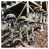 Lot of 12 Vintage Outboard Motors (West Side)