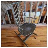 FDB Mobler Danish Modern Beech Rocking Chair