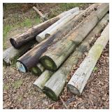 Stack of Large Telephone Poles / Fence Posts