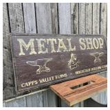 Wood "Metal Shop" Sign