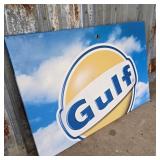 Metal Gulf Sign