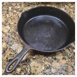 10 1/2" Cast Iron Skillet Marked 8-Q